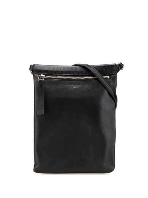 Saint Laurent Pre-Owned 2021 Antiqued Lambskin Sid Flat crossbody bag