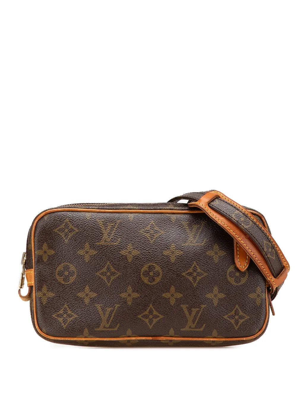 Louis Vuitton Pre-Owned 1988 モノグラム ポシェット マルリー バンドリエール ショルダーバッグ - ブラウン Louis Vuitton Pre-Owned 1988 モノグラム ポシェット マルリー バンドリエール ショルダーバッグ - ブラウン