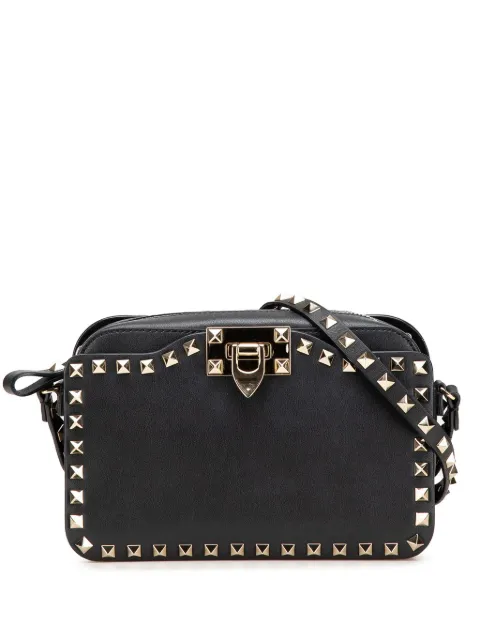 Valentino Garavani Pre-Owned 2000-2017 Leather Rockstud Flip Lock Camera Bag crossbody bag