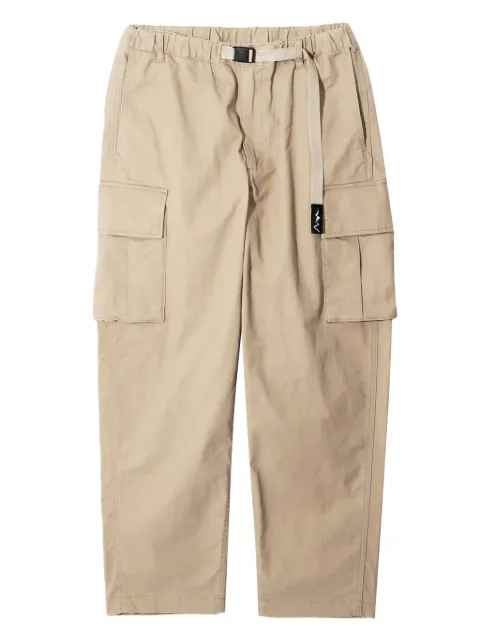 MANASTASH cargo pocket elastic-waist trousers