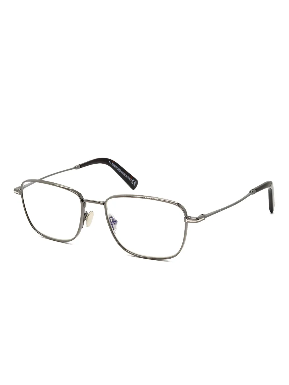 TOM FORD Eyewear Bril met vierkant montuur Zilver