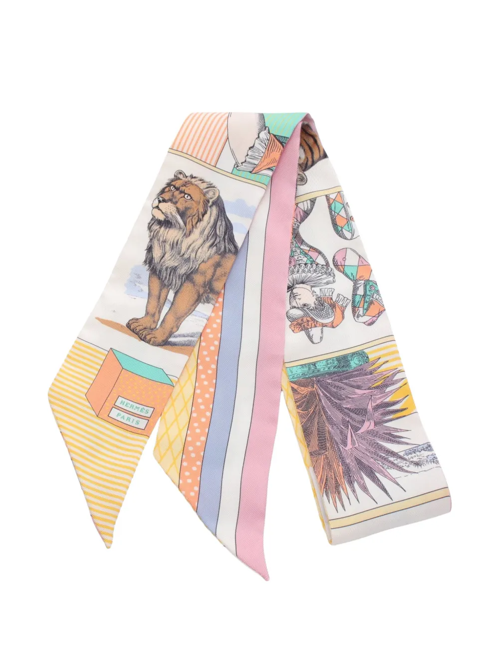 Hermès Pre-Owned 2020s striped silk scarf | Multicolour | Image 1