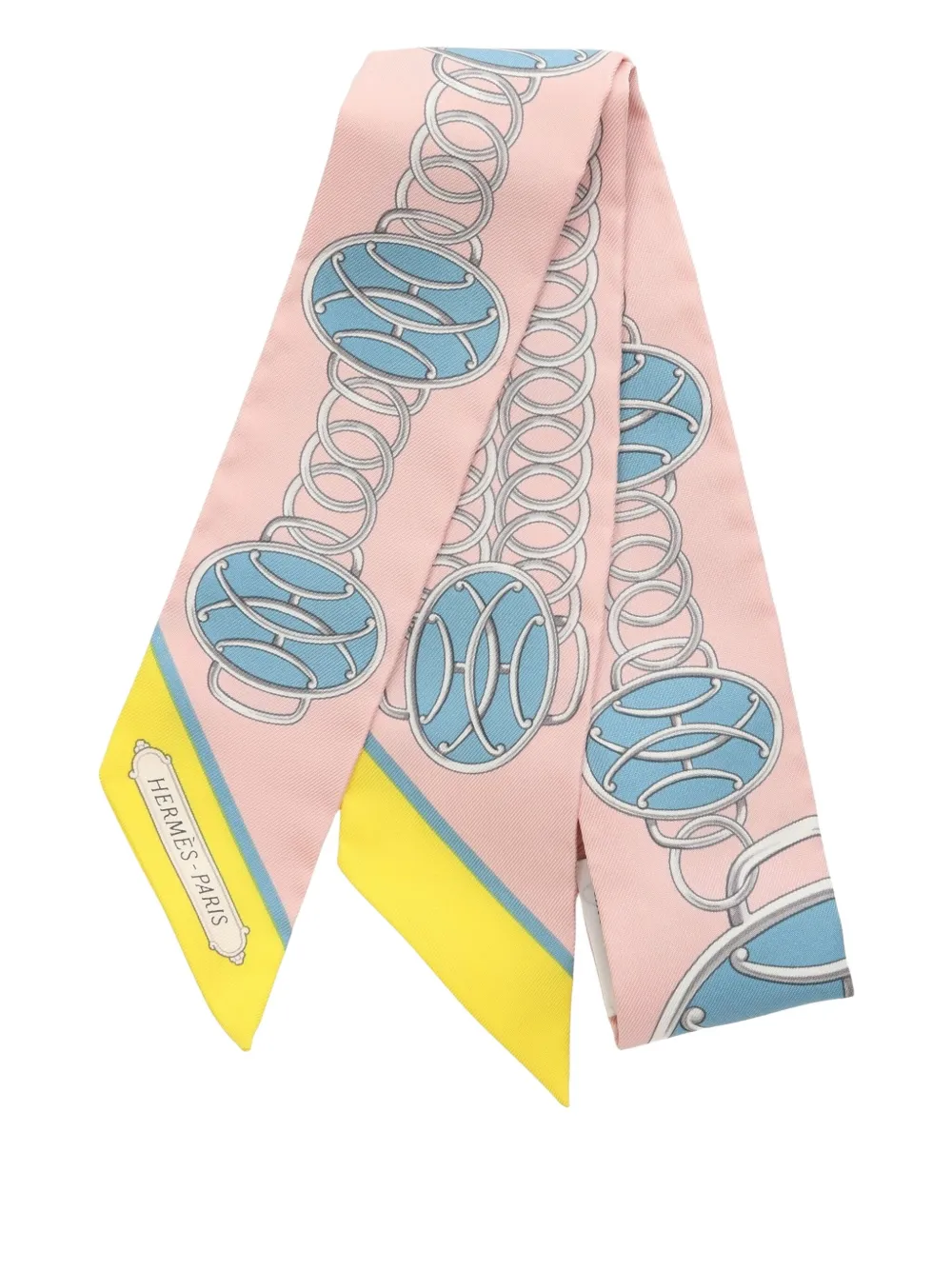 Hermès Pre-Owned 2020s Lift Profile ribbon scarf | Pink | Image 1
