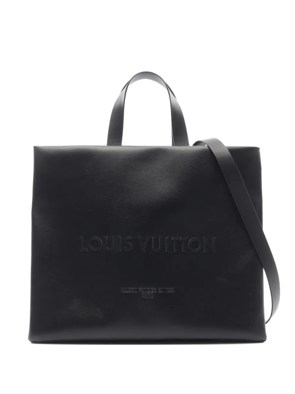 Louis Vuitton Pre-Owned 2021 ロゴエンボス ハンドバッグ - ブラック Louis Vuitton Pre-Owned 2021 ロゴエンボス ハンドバッグ - ブラック