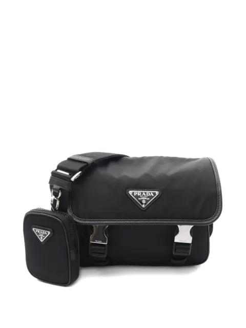 Prada Pre-Owned sac porté épaule à plaque logo (années 2020)