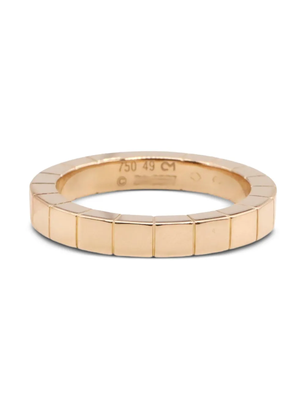 Cartier 18kt Rose Gold Rectangular Panel Ring | Pre-Owned | Image 2