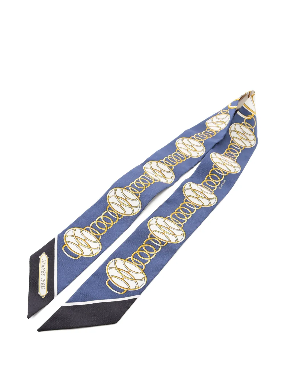 Hermès Pre-Owned 2020s Lift Profile scarf | Blue | Image 1