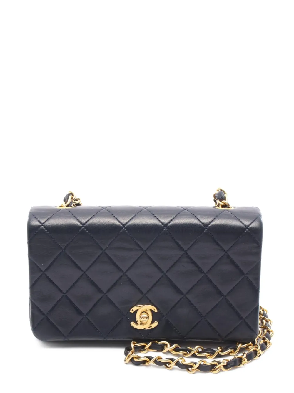 CHANEL Pre-Owned 1989-1991 mini matelassé flap shoulder bag - ブルー CHANEL Pre-Owned 1989-1991 mini matelassé flap shoulder bag - ブルー
