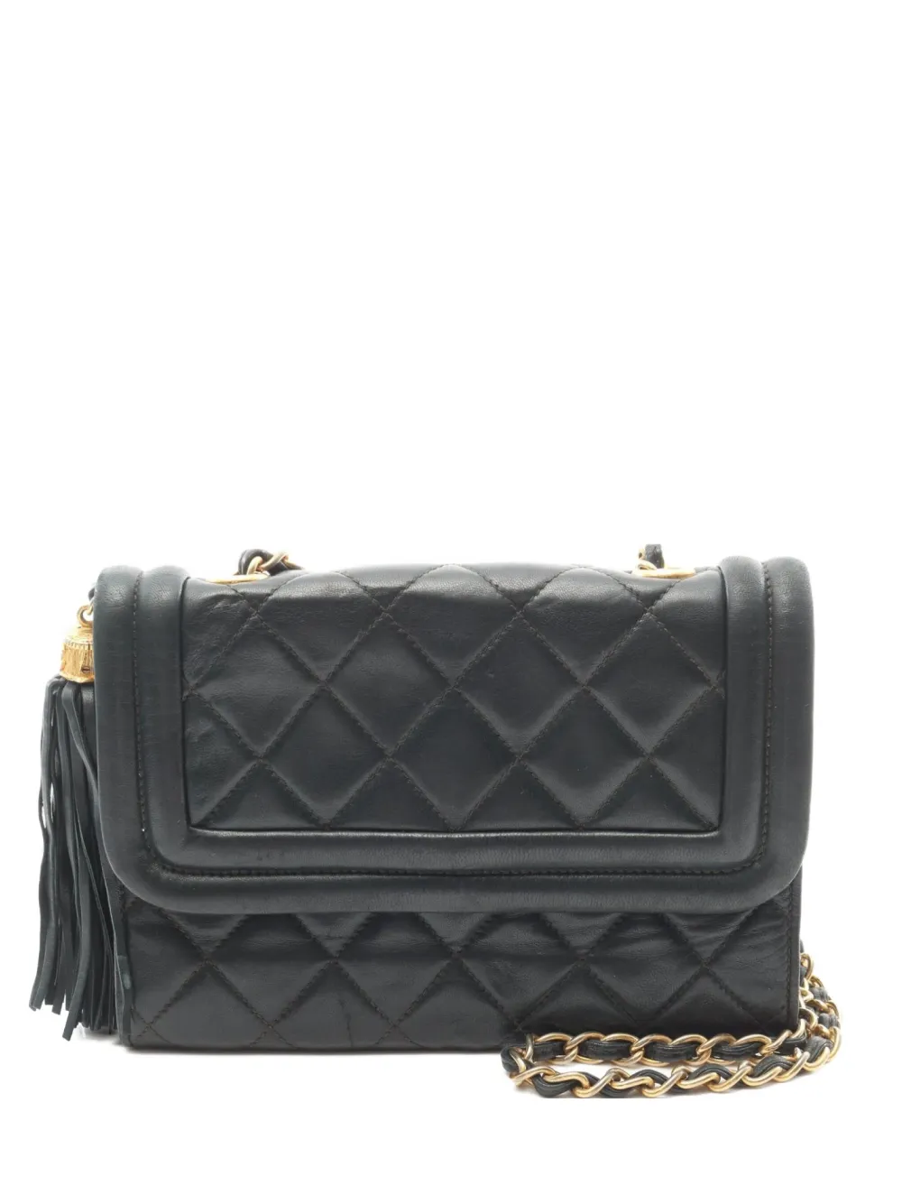 CHANEL Pre-Owned 1989-1991 matelassé shoulder bag | Green | Image 1