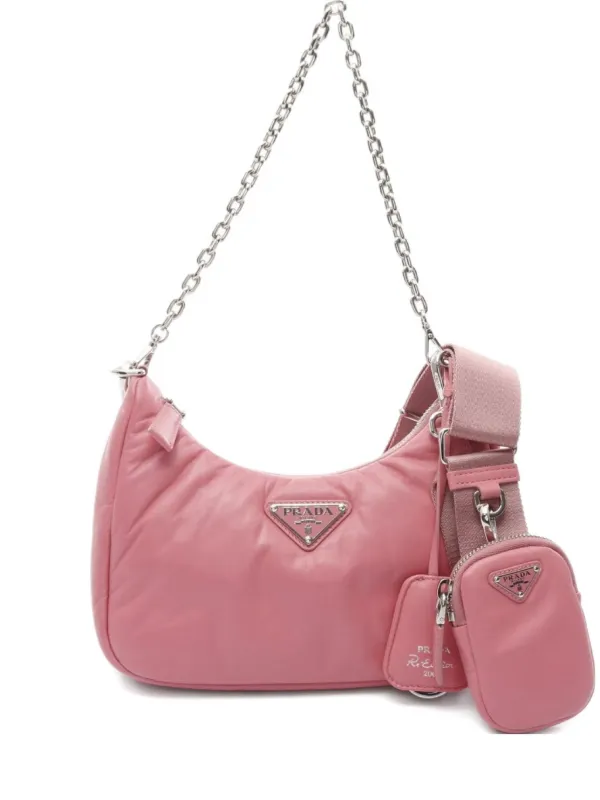 Prada Pre-Owned 2020 Re-Edition 2005 Shoulder Bag Pink FARFETCH ID