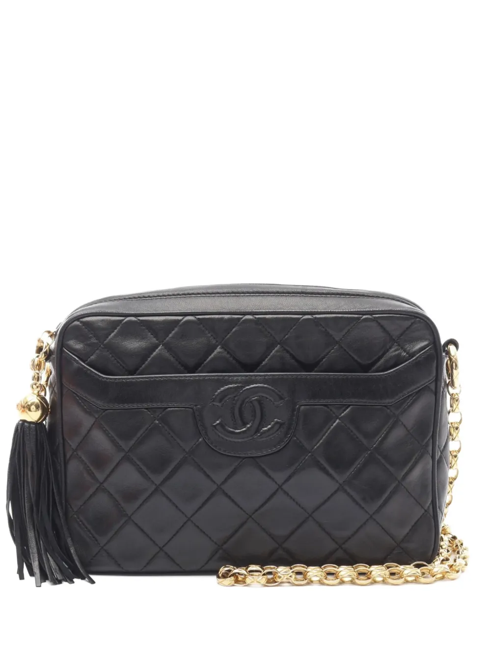 CHANEL Pre-Owned 1994-1996 quilted shoulder bag - ブラック CHANEL Pre-Owned 1994-1996 quilted shoulder bag - ブラック