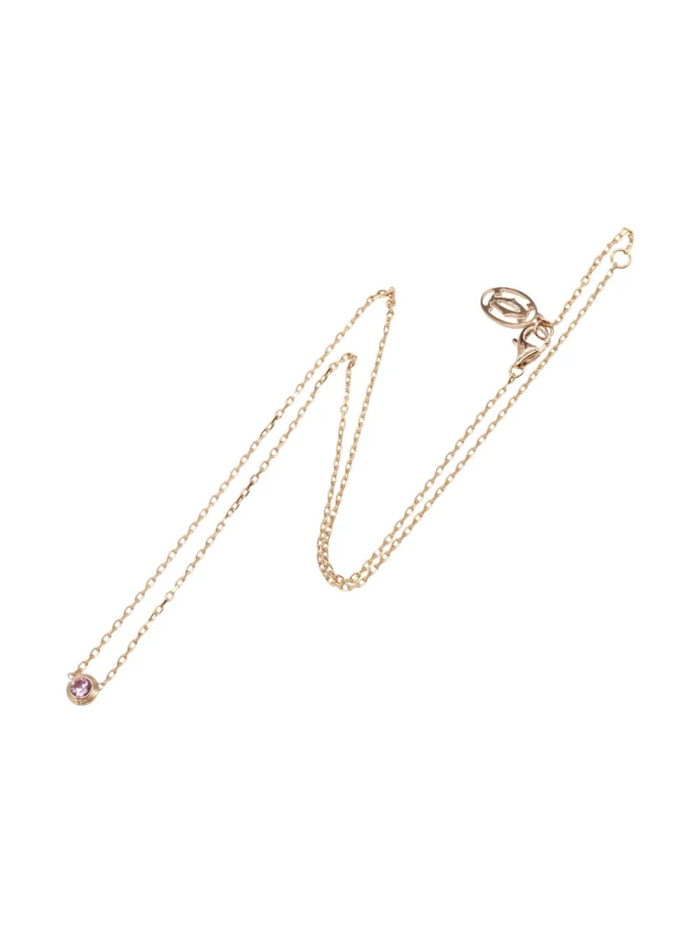 Cartier 2010s 18K rose gold Damour pink sapphire necklace | Image 2