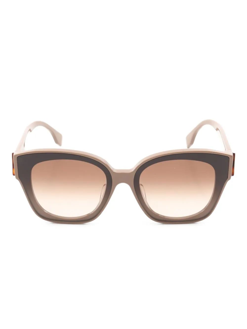 Fendi Pre-Owned 2020s square-frame sunglasses | Neutrals | Image 1