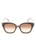 Fendi Pre-Owned 2020s square-frame sunglasses - Neutrals