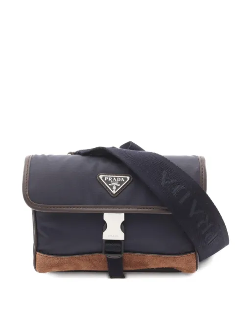 Prada Pre-Owned 2020s triangle-logo shoulder bag