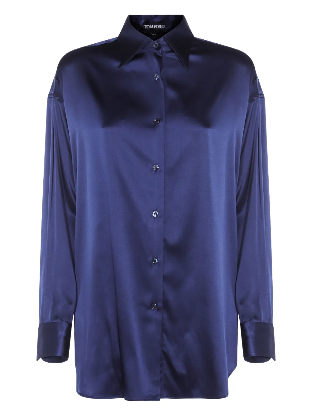 TOM FORD Satijnen blouse Blauw