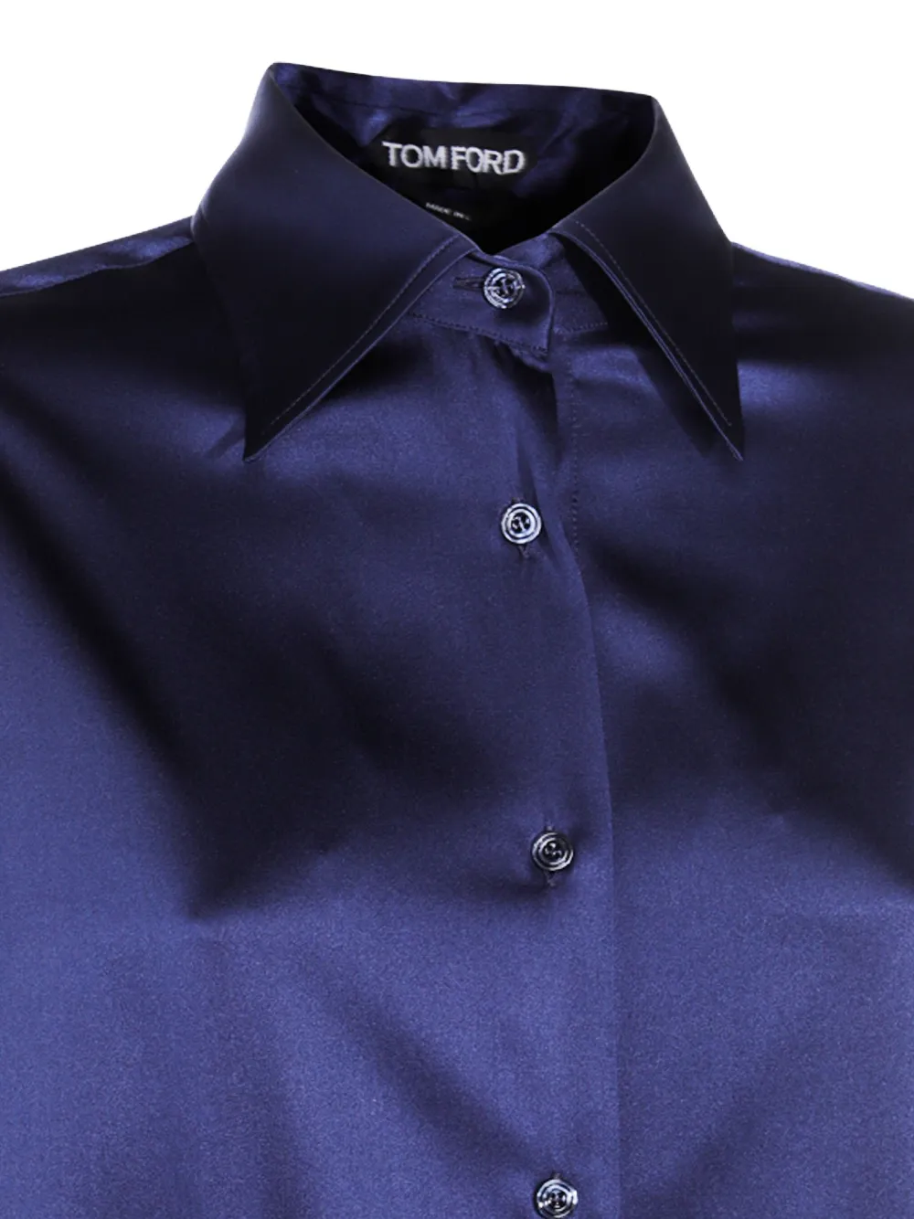 TOM FORD Satijnen blouse Blauw