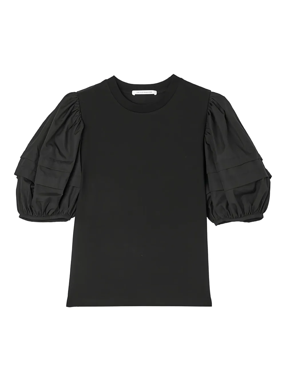 Cecilie Bahnsen puff-sleeve T-shirt Zwart