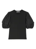 Cecilie Bahnsen puff-sleeve T-shirt - Black