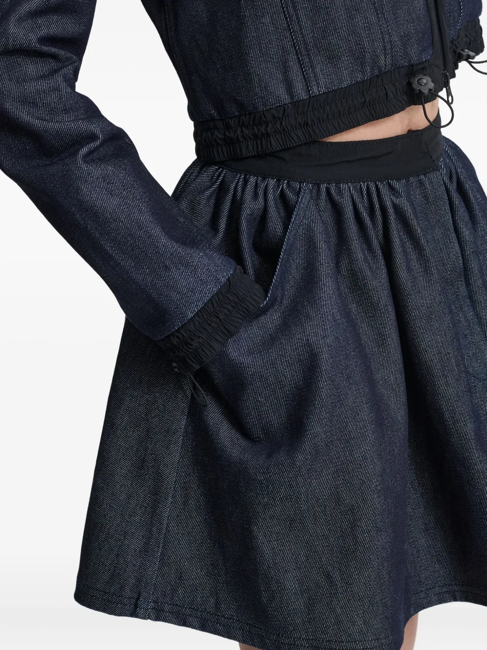 Cecilie Bahnsen Bobbi waistband pocket skirt Blauw
