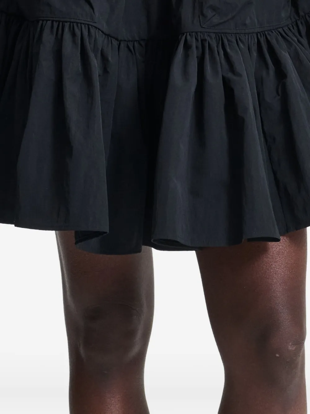 Cecilie Bahnsen Blair ruffled two-pocket mini skirt Zwart
