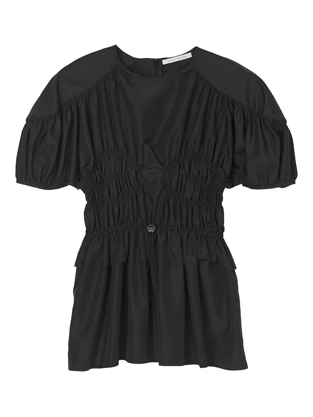 Cecilie Bahnsen Brooklyn puff-sleeve top Zwart