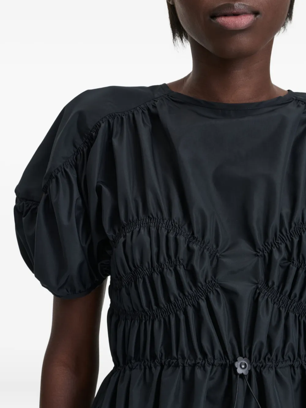 Cecilie Bahnsen Brooklyn puff-sleeve top Zwart