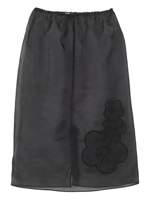 Cecilie Bahnsen Bambi floral-embroidered midi skirt