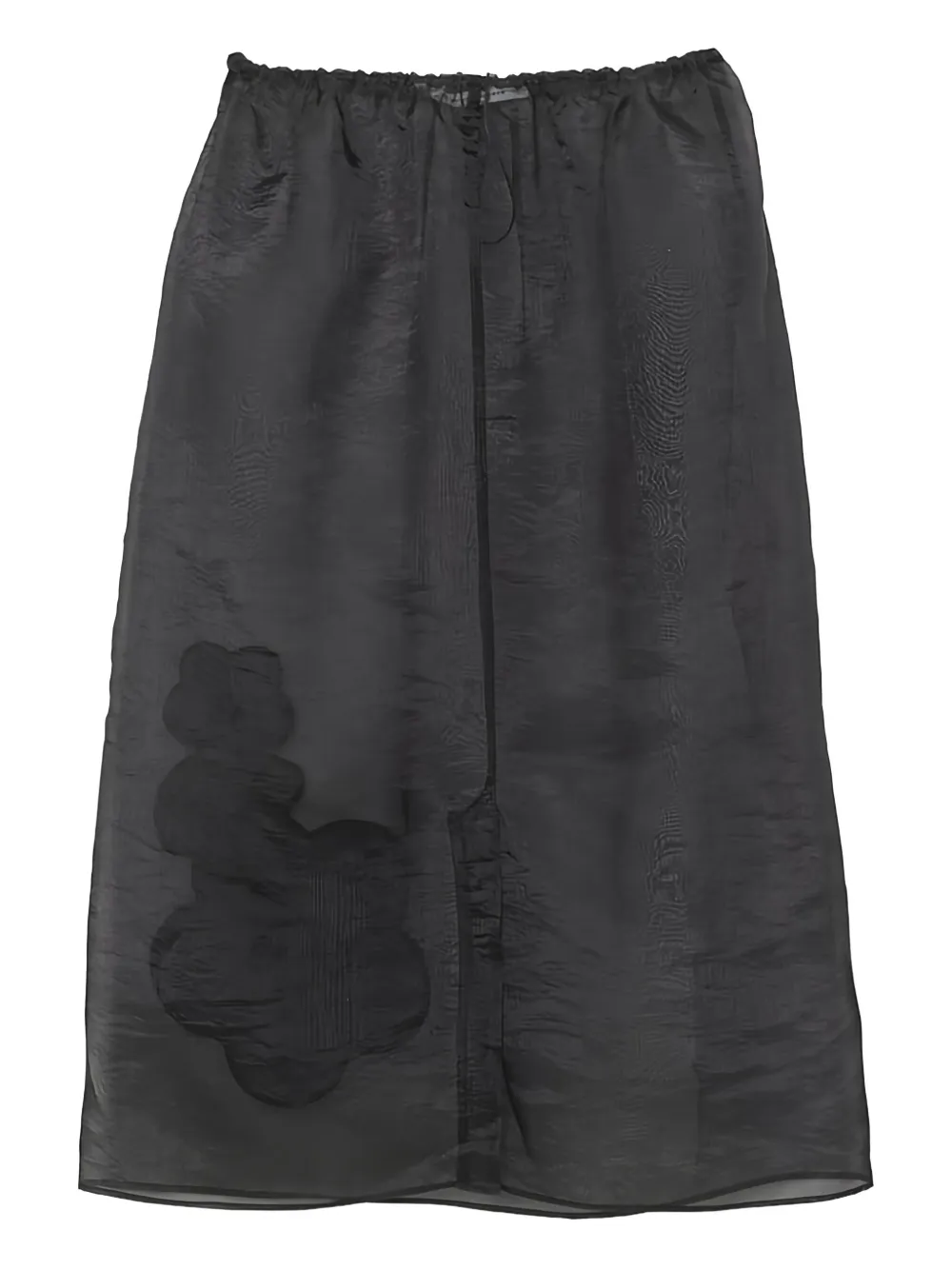 Cecilie Bahnsen Bambi floral-embroidered midi skirt Zwart