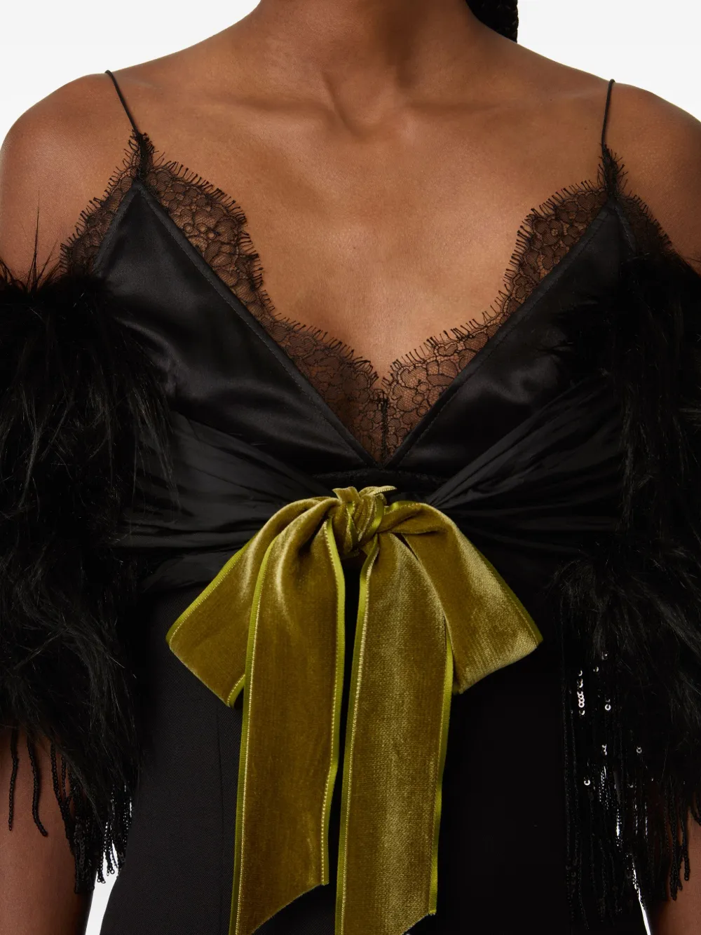 Nina Ricci Faux-fur Stole In Black
