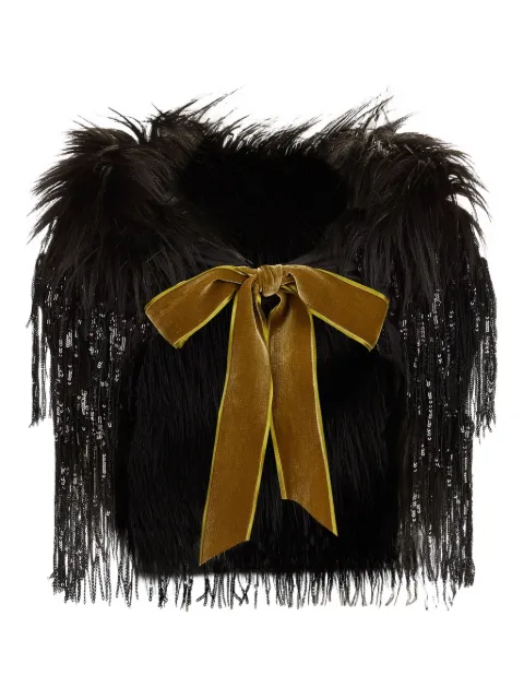 Nina Ricci faux-fur stole