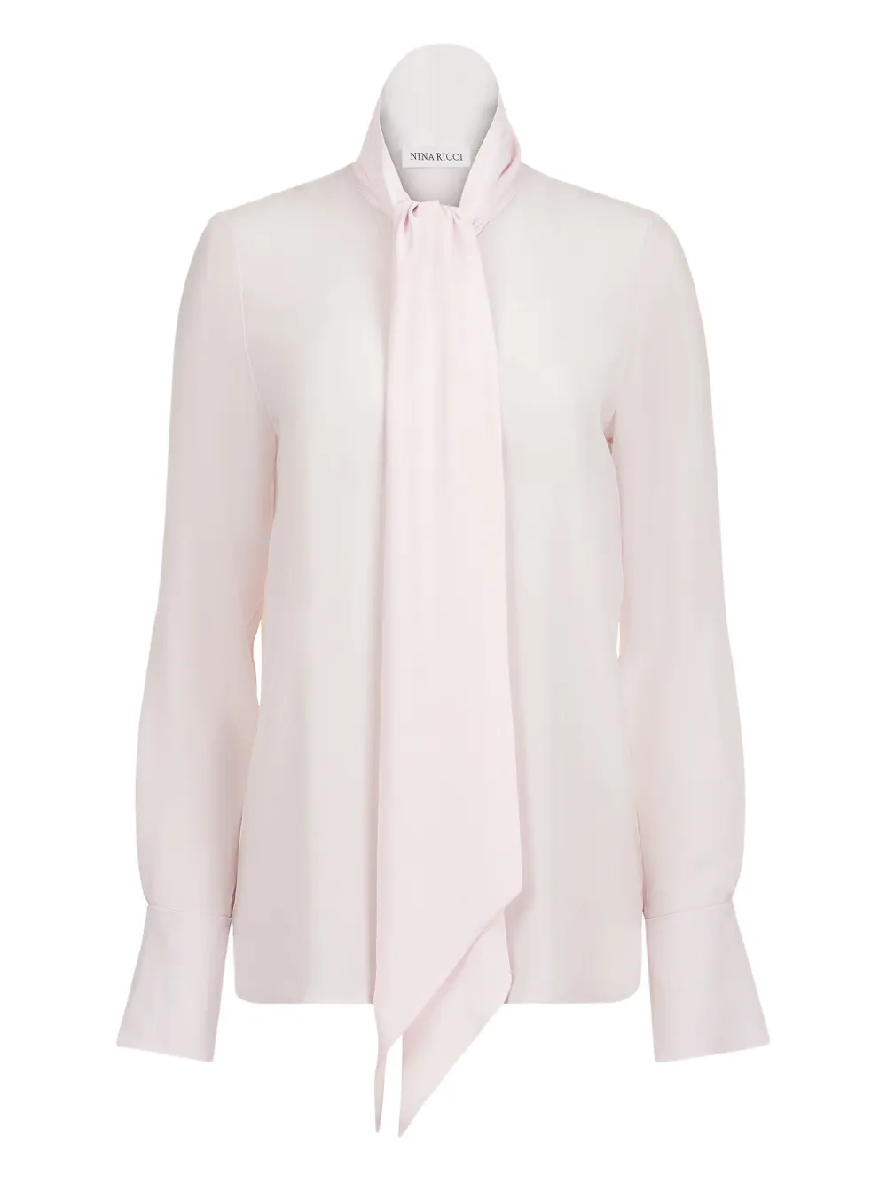 Nina Ricci camisa con lazo en el cuello | rosado | Image 1