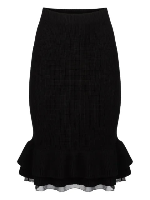 Nina Ricci ruffled knit skirt