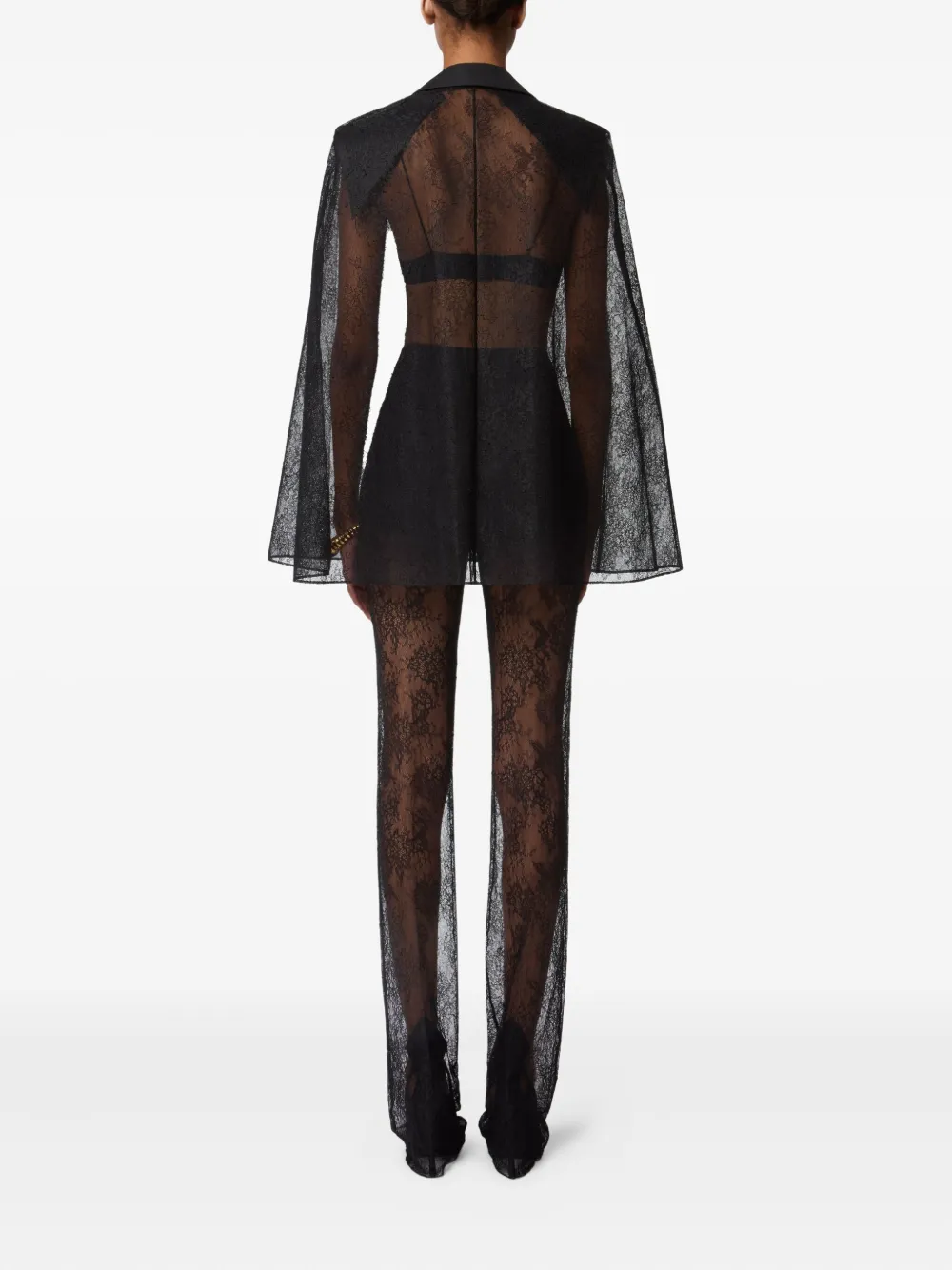 Nina Ricci Lace Trousers In Black