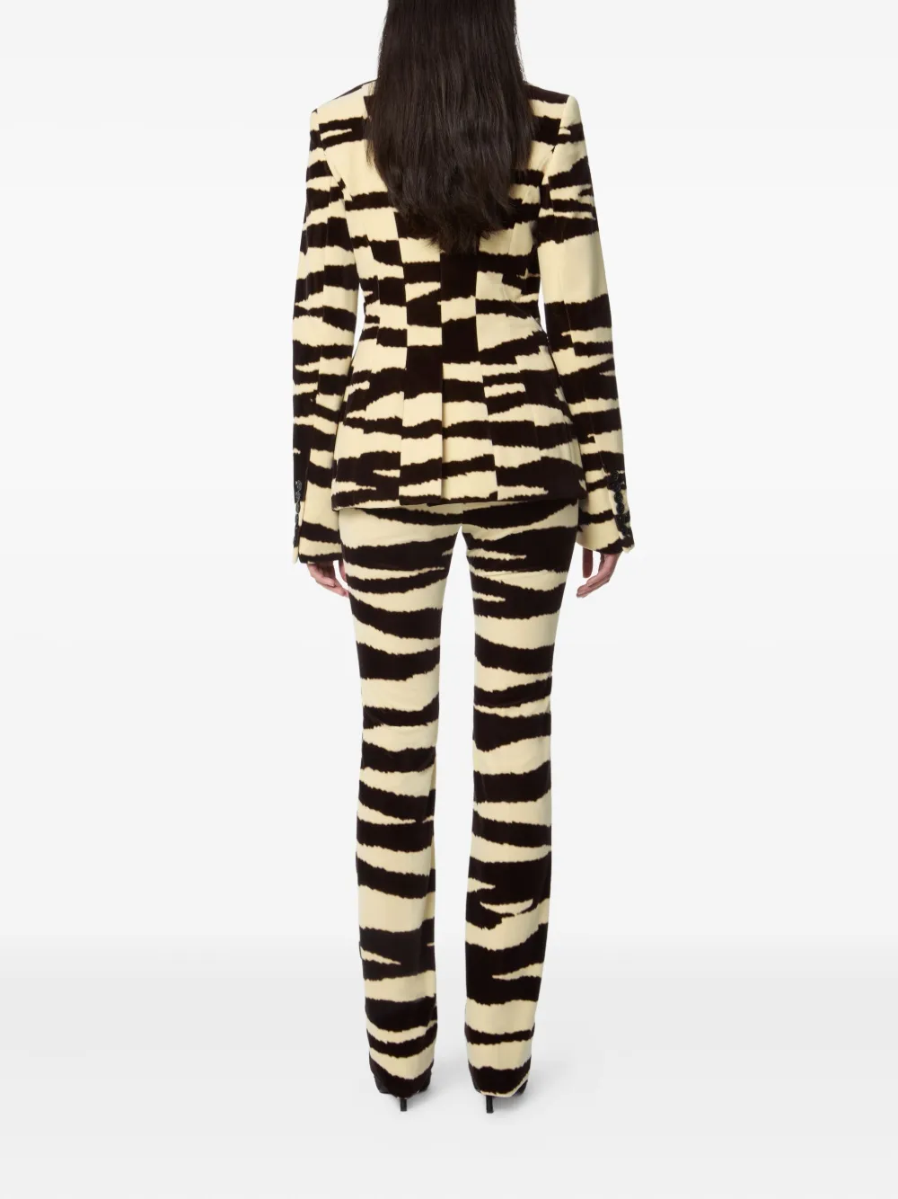 Nina Ricci Blazer met enkele rij knopen Bruin