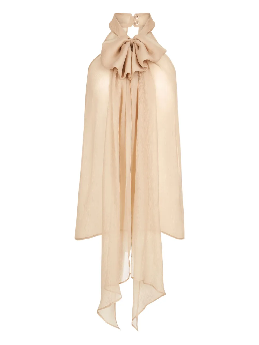 halterneck silk top