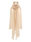 Nina Ricci halterneck silk top - Neutrals