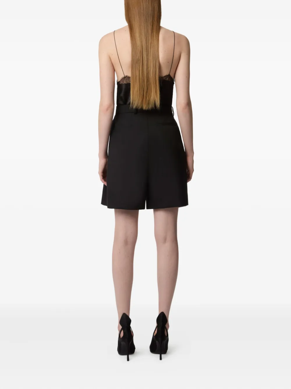 Nina Ricci High waist shorts Zwart