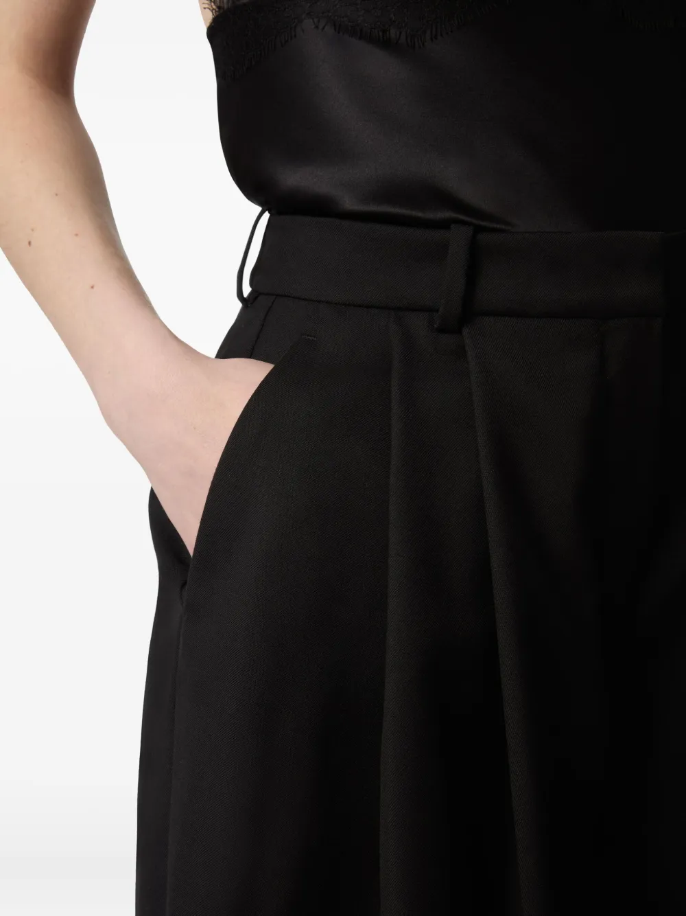 Nina Ricci High waist shorts Zwart