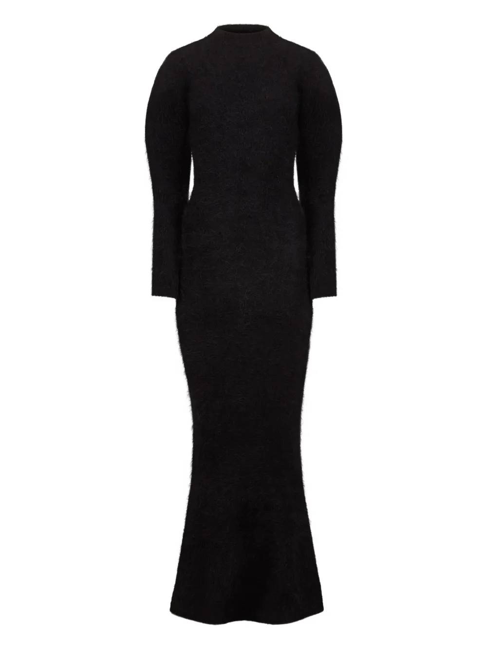 Nina Ricci wool maxi dress Zwart