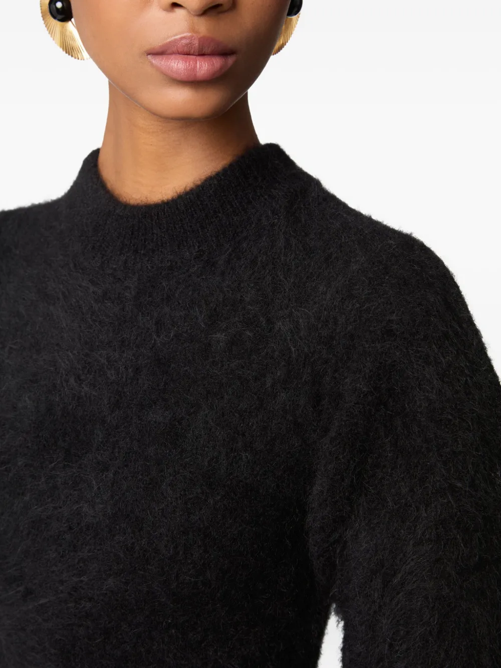 Nina Ricci wool maxi dress Zwart