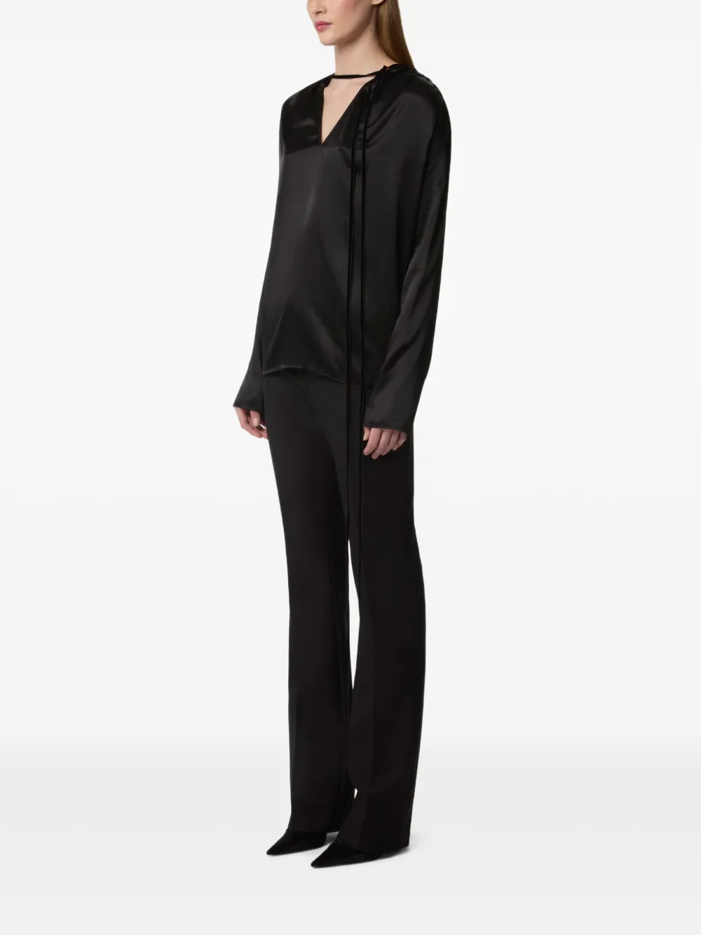 Nina Ricci Top met V-hals Zwart