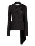 Nina Ricci draped-scarf blazer - Black