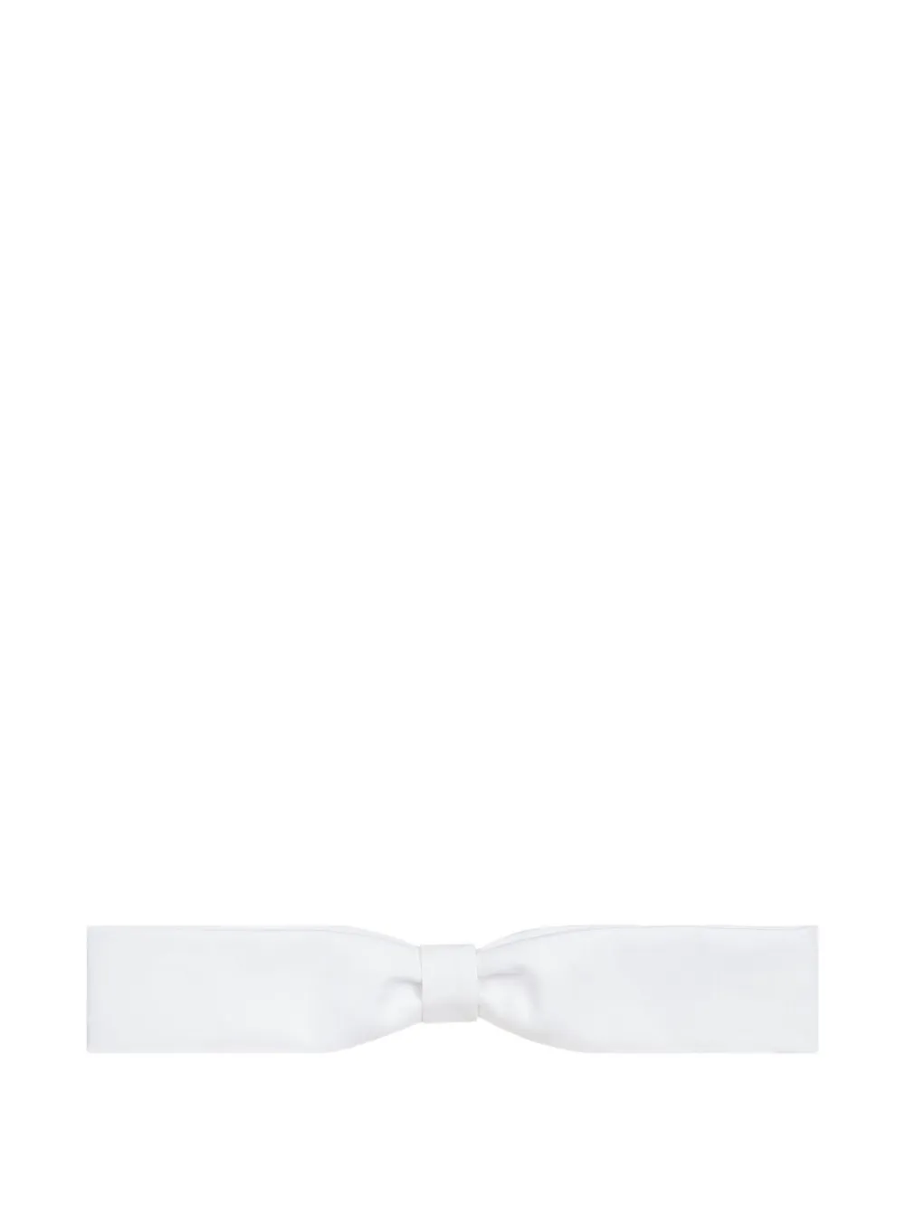 Nina Ricci Cotton Bow Tie In White