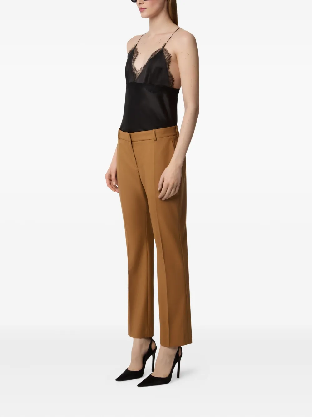 Nina Ricci Gabardine broek Bruin