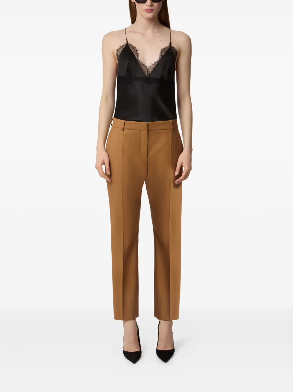 Nina Ricci Gabardine broek Bruin