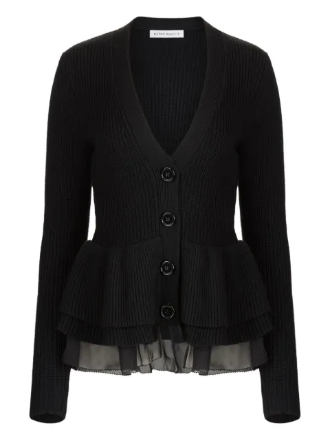 Nina Ricci ruffled peplum cardigan