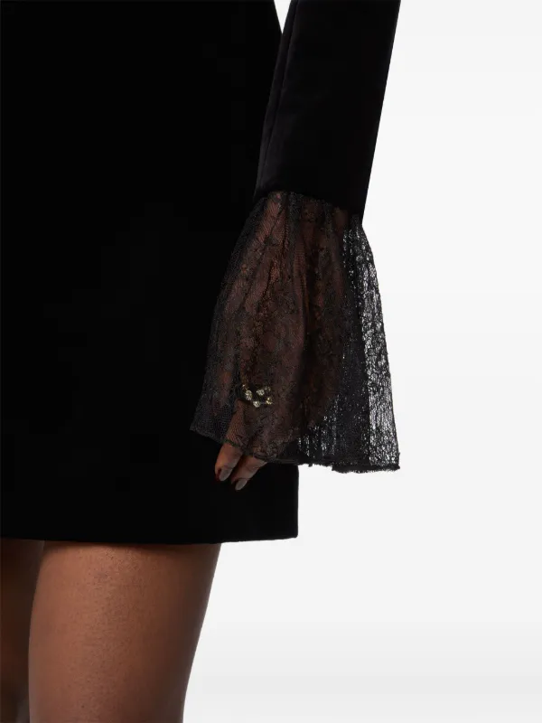 ワンピース NINA RICCI MINI VELVET DRESS Nina Ricci Velvet Mini Dress | Black | FARFETCH CA