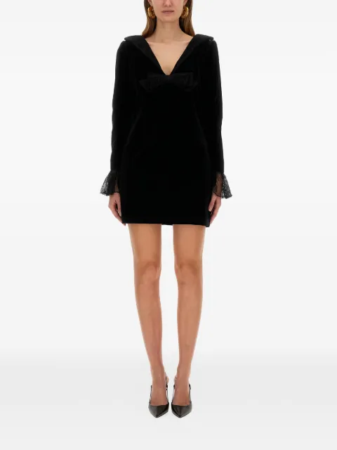 Nina Ricci lace-trimmed mini dress