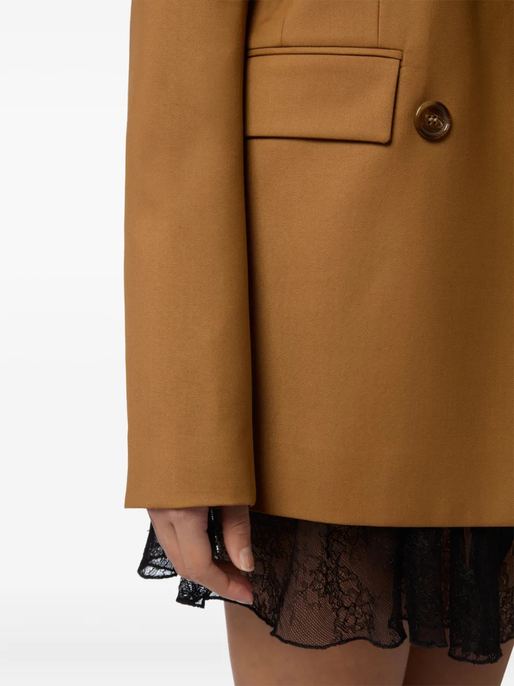 Nina Ricci Jack met dubbele rij knopen Bruin